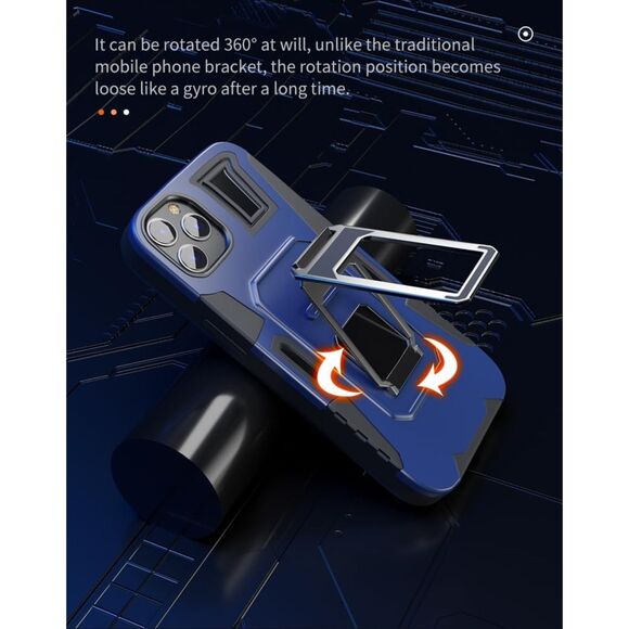 Protective‎ Kickstand Case for iPhone 12 Pro Black (3944) - Picture 3 of 5